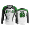 2632 FD Womens V-Neck Longsleeve WESTERN-FASTPITCH-WHITE