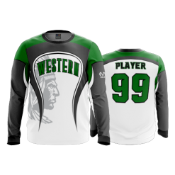2632 FD Long Sleeve MENS WESTERN-FASTPITCH-WHITE