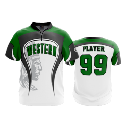 2632 FD Quarter Zip Batting Jacket SS WESTERN-FASTPITCH-WHITE