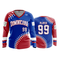 2378 FD Womens V-Neck Longsleeve DOMINICANA