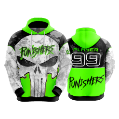 2602 FD Hoody PUNISHERS-FLO INK + $5