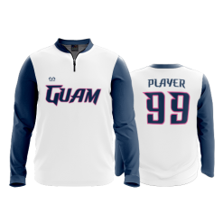 421 FD Quarter Zip Batting Jacket LS GUAM-WOMENS