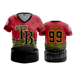 2049 FD Womens V-Neck TEAM-BIDNESS-FLO INK + $5