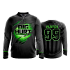 2625 FD Quarter Zip Batting Jacket LS BIG-HURT-BLACK