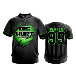 2625 FD Quarter Zip Batting Jacket SS BIG-HURT-BLACK