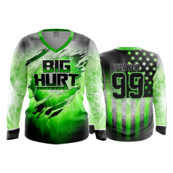 2625 FD Womens V-Neck Longsleeve BIG-HURT-SOFTBALL