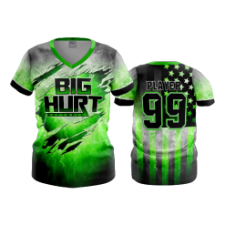 2625 FD Womens V-Neck BIG-HURT-SOFTBALL
