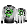 2625 FD Quarter Zip Batting Jacket LS BIG-HURT-WHITE