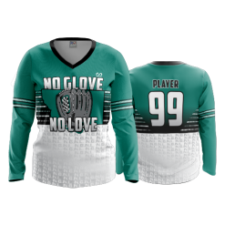 2598 FD Womens V-Neck Longsleeve NO-GLOVE-NO-LOVE