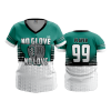 2598 FD Womens V-Neck NO-GLOVE-NO-LOVE