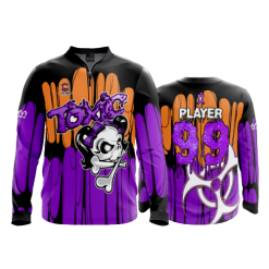 2610 FD Quarter Zip Batting Jacket LS TOXIC