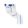 2604 CL WHITE CUSTOM BRAID MENS PANT EAST-HOLMES-WHITE