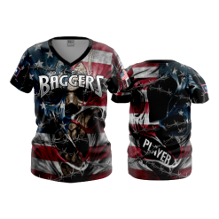 2606 FD Womens V-Neck OIL-CITY-BAGGERS