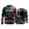 2606 FD Quarter Zip Batting Jacket LS OIL-CITY-BAGGERS