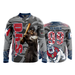 1054 FD Quarter Zip Batting Jacket LS DRS