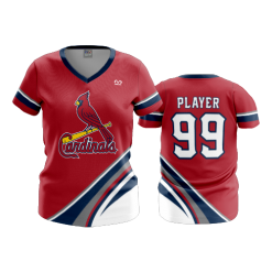 2470 FD Womens V-Neck CARDINALS-RED