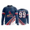 2470 FD Quarter Zip Batting Jacket LS CARDINALS