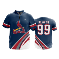 2470 FD Quarter Zip Batting Jacket SS CARDINALS