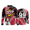 2628 FD Quarter Zip Batting Jacket LS DEEP-THROW-IT