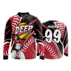 2628 FD Quarter Zip Batting Jacket LS DEEP-THROW-IT