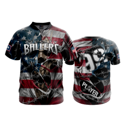 2606 FD Quarter Zip Batting Jacket SS OIL-CITY-BALLERS