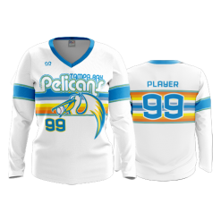 2636 FD Womens V-Neck Longsleeve PELICANS-WHITE-FIXED