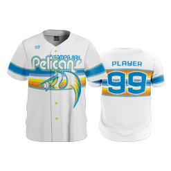 2636 FD ProTek Mens Full Button Down PELICANS-WHITE-FIXED