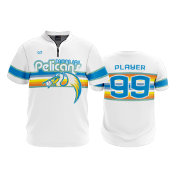 2636 FD Quarter Zip Batting Jacket SS PELICANS-WHITE-FIXED