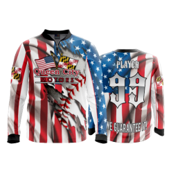 2633 FD Quarter Zip Batting Jacket LS QUEEN-CITY-MOTORS
