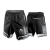 2638 LIGHTWEIGHT MICROFIBER 160gsm SHORT HONEY-BADGERS-BLACK