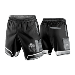 2638 LIGHTWEIGHT MICROFIBER 160gsm SHORT HONEY-BADGERS-BLACK