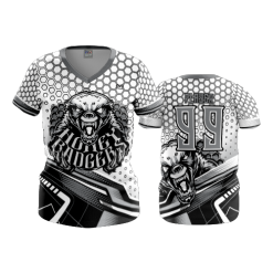 2638 FD Womens V-Neck HONEY-BADGERS-WHITE