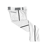 2638 CL WHITE CUSTOM BRAID MENS PANT HONEY-BADGERS-WHITE