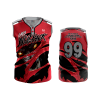 1796 FD WOMENS 2 BUTTON SCOOP NECK SLEEVELESS CL WOLFPACK