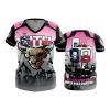 1262 FD Womens V-Neck CITY-CHAMPS-BLACK