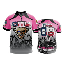 1262 FD Quarter Zip Batting Jacket SS CITY-CHAMPS-PINK