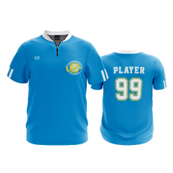 2129 FD Quarter Zip Batting Jacket SS LASERS-UCLA-ADDONS