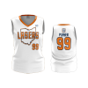 905 FD Womens V-Neck Sleeveless LASERS-ORANGE-2020-WHITE