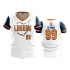 905 FD Womens V-Neck LASERS-ORANGE-2020-WHITE