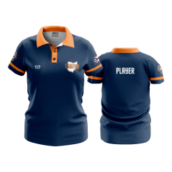 905 FD Womens Polo LASERS-ORANGE-2020-WHITE