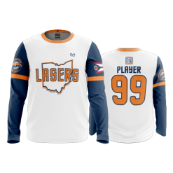 905 FD Long Sleeve MENS LASERS-ORANGE-2020-WHITE