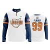 905 FD Quarter Zip Batting Jacket LS LASERS-ORANGE-2020-WHITE