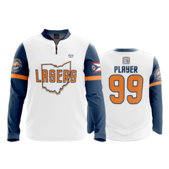 905 FD Quarter Zip Batting Jacket LS LASERS-ORANGE-2020-WHITE