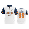 905 FD Quarter Zip Batting Jacket SS LASERS-ORANGE-2020-WHITE