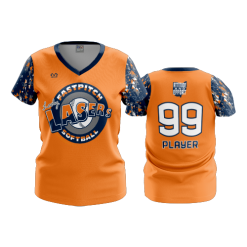 905 FD Womens V-Neck OHIO-LASERS-ORANGE-PIN