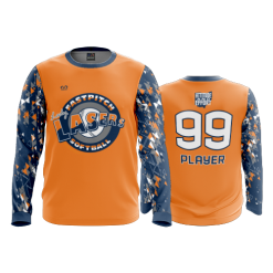 905 FD Long Sleeve MENS OHIO-LASERS-ORANGE-PIN