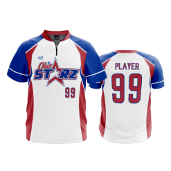 2647 FD Quarter Zip Batting Jacket SS OHIO-STARZ-WHITE-BATTING-JACKET