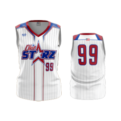 2647 FD Womens V-Neck Sleeveless OHIO-STARZ-WHITE