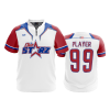 2647 FD Quarter Zip Batting Jacket SS OHIO-STARZ-WHITE