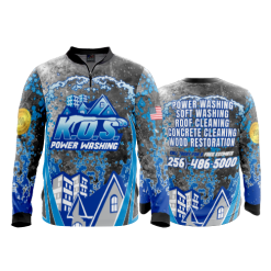 2657 FD Quarter Zip Batting Jacket LS KOS-POWER-WASHING
